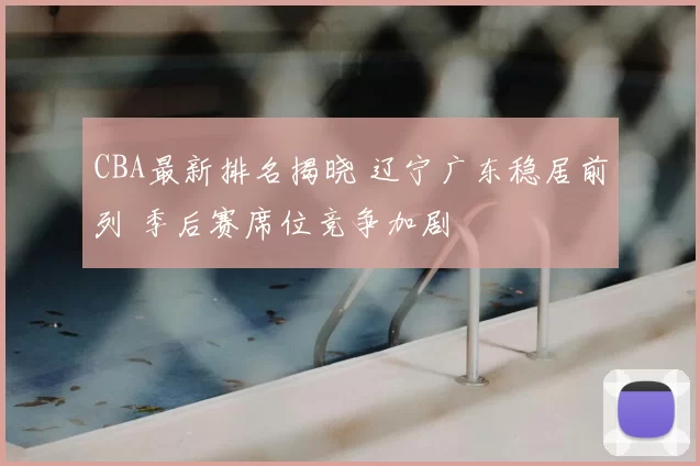 CBA最新排名揭晓 辽宁广东稳居前列 季后赛席位竞争加剧